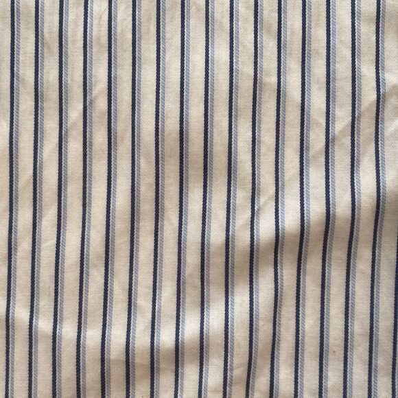 Michael Kors Mens Dress Button Down Shirt Navy and Light Blue Stripes-NWOT - Picture 5 of 7
